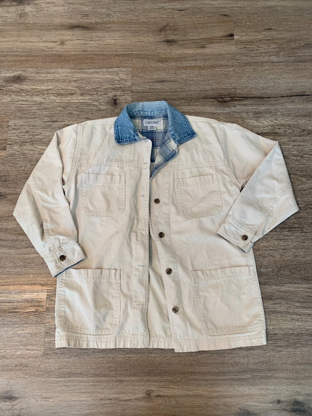 Tan Cabin Creek Brand Button Up Shirt